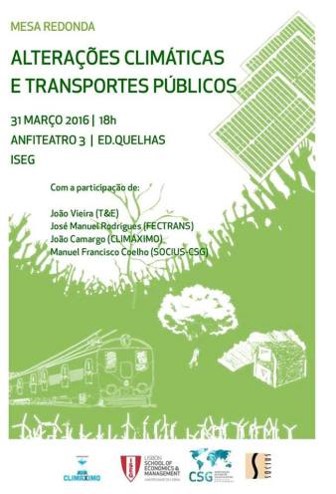 Mesa Redonda: Alterações Climáticas e Transportes Públicos