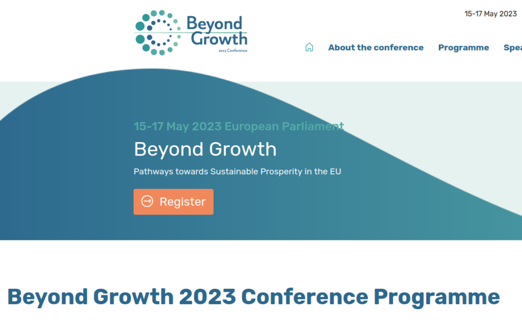 Conferência Beyond Growth  | 15 – 17 de Maio (Parlamento Europeu)